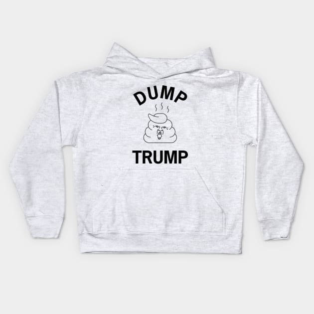 Dump Trump Kids Hoodie by elskepress